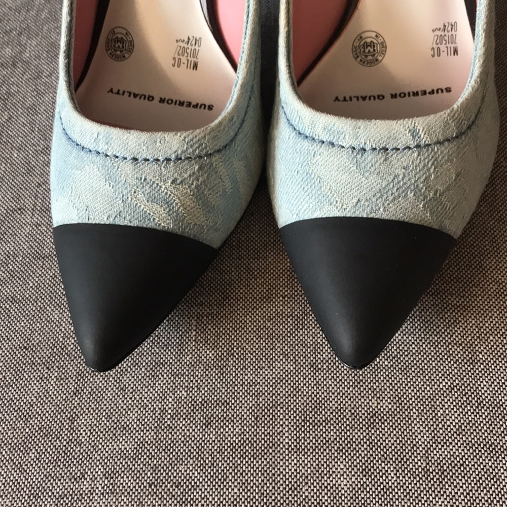Diesel denim & black heel shoes size EUR 37 - Picture 2 of 6